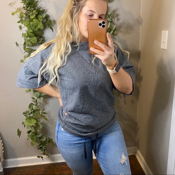 Lululemon Oversized SS Sweatshirt 6 grey - Picture 7 of 9